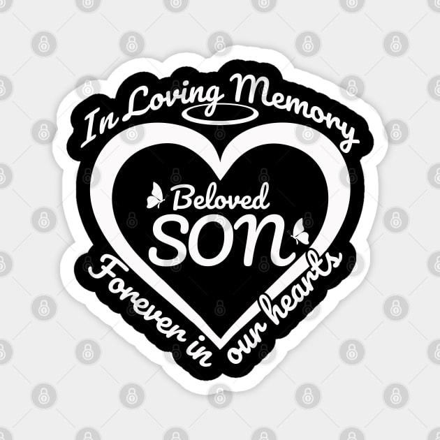 In Loving Memory Beloved Son Magnet by The Printee Co