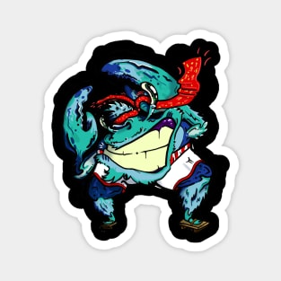 KICKCRAB KARATE  AESTHETIC CLOTHING EDGY TSHIRT Magnet