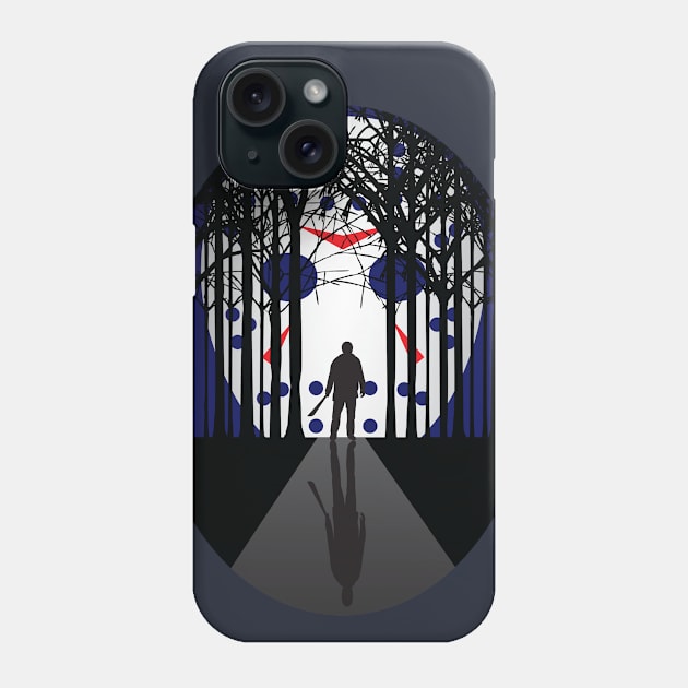 Friday the 13th "Jason is Watching" Phone Case by RyanBlackDesigns