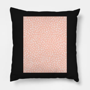 Peach Dalmatian Print Mask Pillow