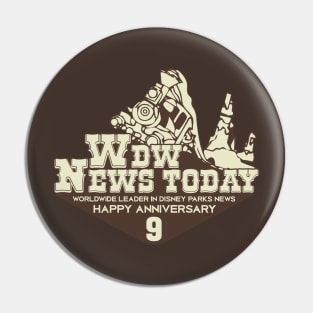 WDW News Today WDWNT.com 9th Anniversary Pin