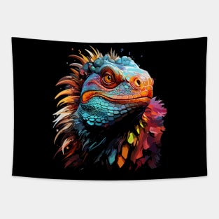 Iguana Rainbow Tapestry