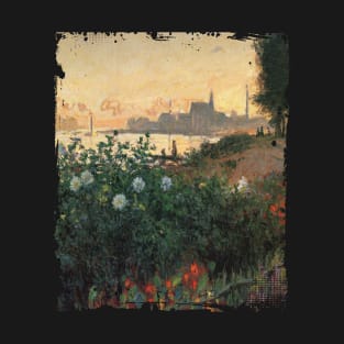 Monet flowered riverbank T-Shirt