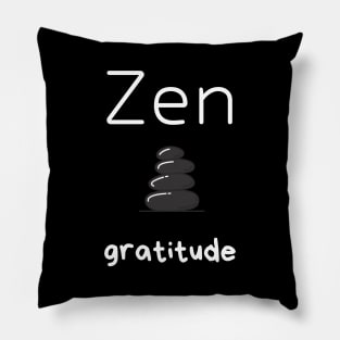 zen gratitude Pillow