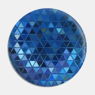 Blue Stained Glass Ombre Lapis Pin