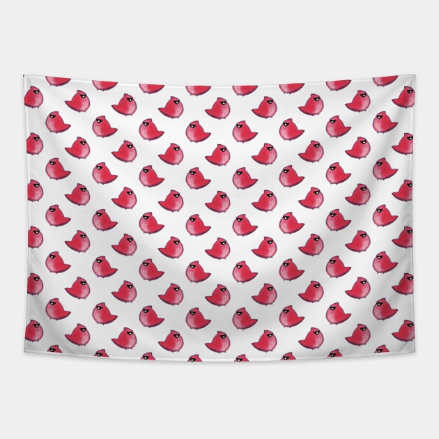 Cute Cardinal Pattern Tapestry by saradaboru