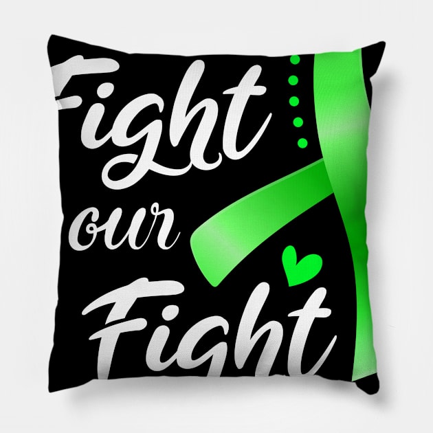 His Fight is Our Fight Bronchiolitis Obliterans Awareness Support Bronchiolitis Obliterans Warrior Gifts Pillow by ThePassion99