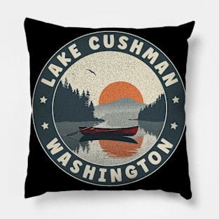 Lake Cushman Washington Sunset Pillow