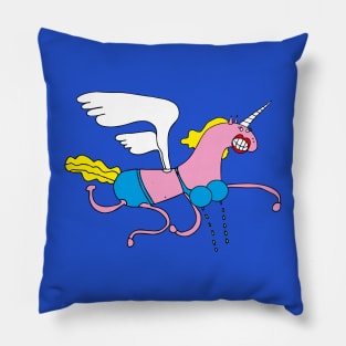 FLYING LADY UNICORN, WITH LASER MAMMORY CANNONS Pillow