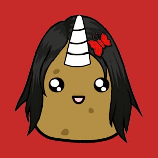 Unicorn Potato (Dark Hair) T-Shirt