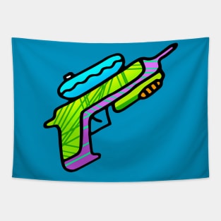 Retro Water Pistol Drawing Tapestry