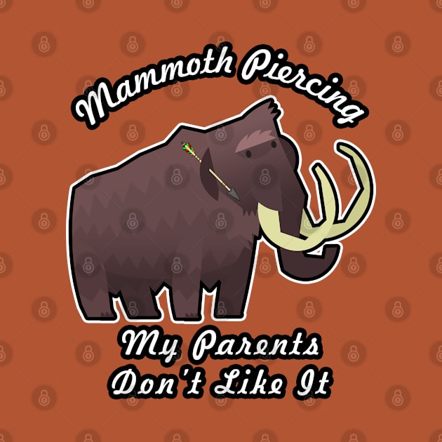 🦖 Rebellious Woolly Mammoth Loves His Mammoth Piercing by Pixoplanet