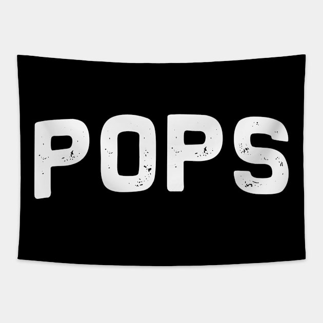 Pops | Father's Day Pop Papa Paw Paw T-Shirt Gift Tapestry by MerchMadness