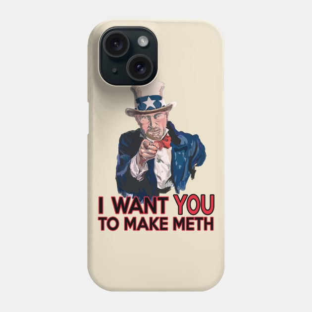 Walter White Uncle Sam Phone Case by VintageTeeShirt