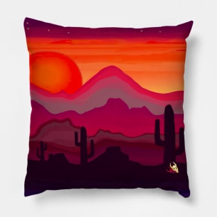 Southwest Arizona Sunset Pillow