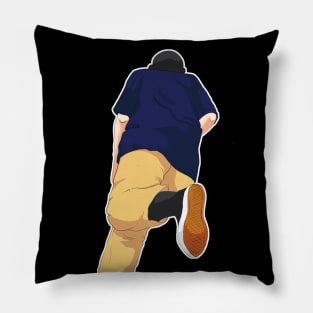 Skate guy must have this t-shirt "Atleast i tried to Skate" (BLACK) Pillow