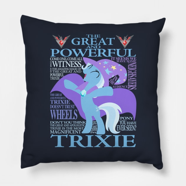 The Great and Powerful Trixie Pillow by ColeDonnerstag