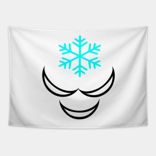 snow smile face Tapestry