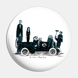 Addams Family Racing Pin