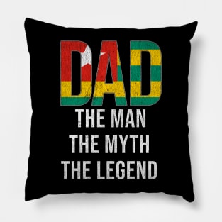 Togan Dad The Man The Myth The Legend - Gift for Togan Dad With Roots From Togan Pillow