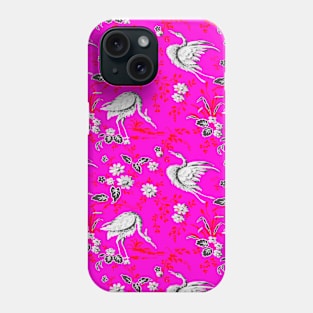 White Flamingos Phone Case