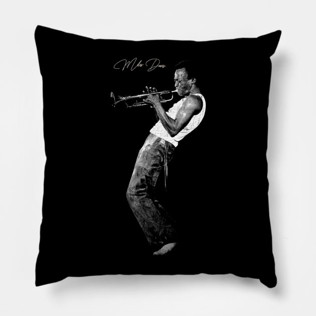 Miles Davis Pillow by gwpxstore