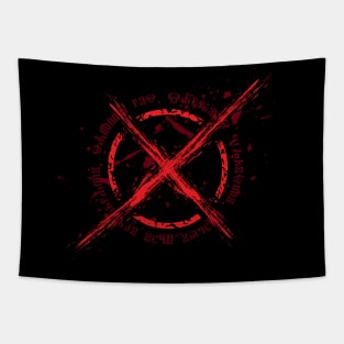 X Emblem Tapestry