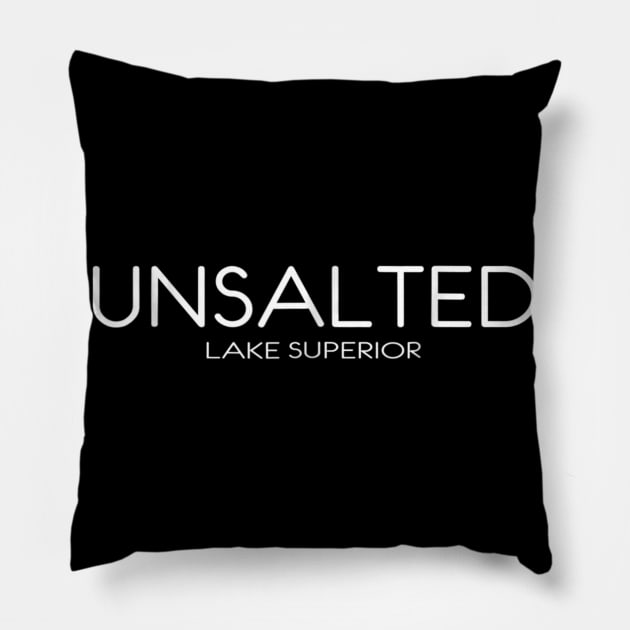 Unsalted Lake Superior Pillow by frostelsinger