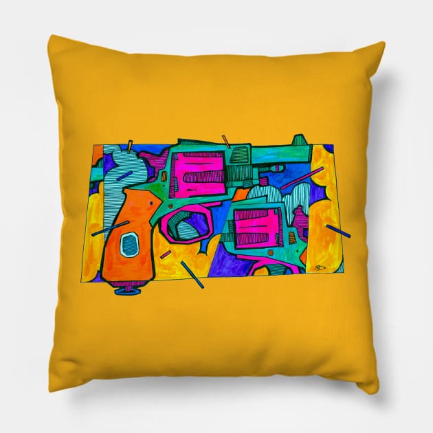 revolver 8 Pillow by Senko