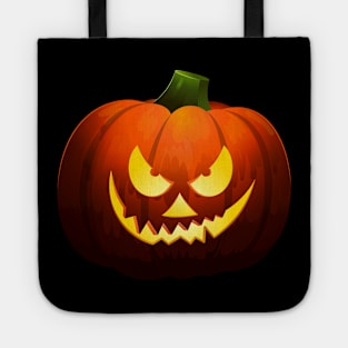 Halloween Deadly Smile Pumpkin Tote