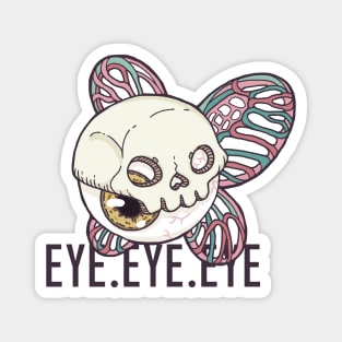 Eye Skull Butterfly Magnet