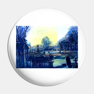 Gothic English Churchyard Pin