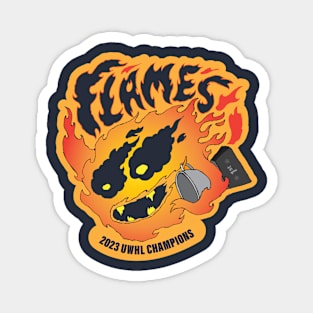 FLAMES 2023 UWHL CHAMPS! Magnet