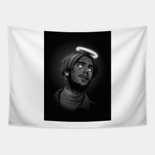 lil peep grayscale neon Tapestry