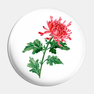 October 1st birthday flower Pin