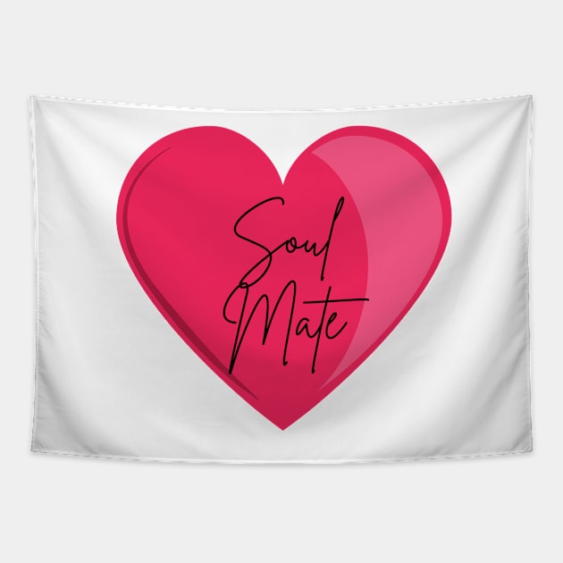 Soul Mate in Pink Tapestry by BuddiccaDesigns