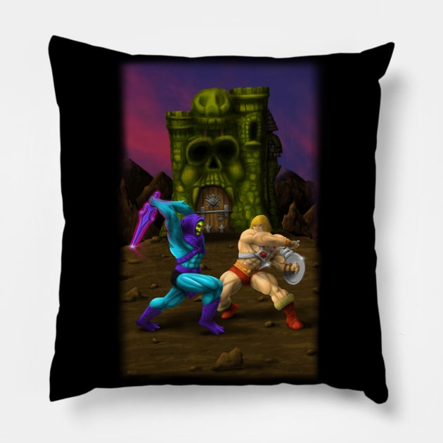 The Power Of Grayskull Pillow by Chaosblue