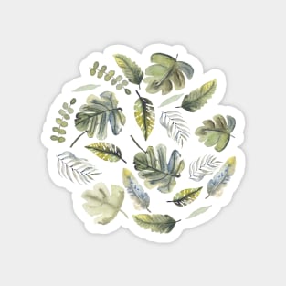 Tropicals - Watercolor greenery Magnet