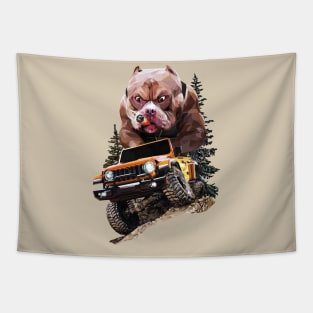 Tough Dog Off-Road Adventure Tapestry