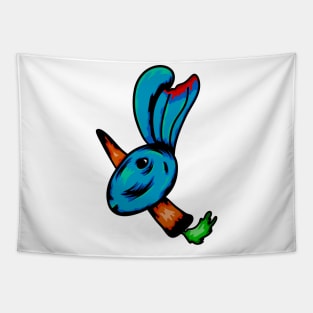 bad rabbit head Tapestry