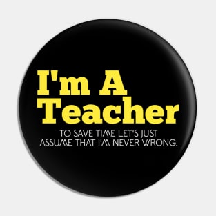 Teacher Pin