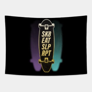 Sk8, Eat, Sleep, Repeat. Cool Urban Skater Gift Tapestry