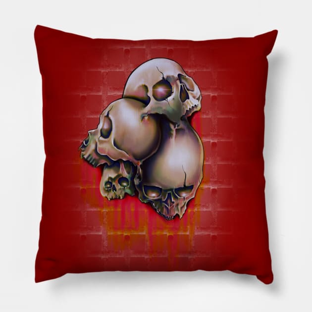 skulls Pillow by xr1s