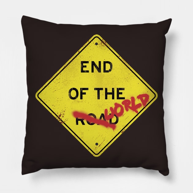 END OF THE WORLD Pillow by José Ruiz