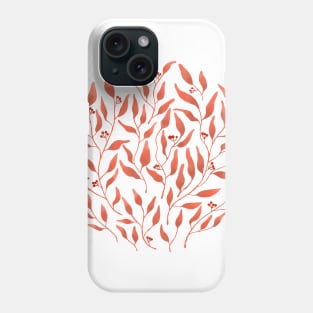 Peachy Leaves Phone Case