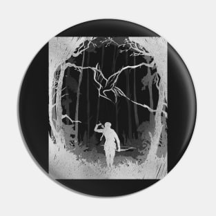 Hunger Games Woods - Matte Black Pin