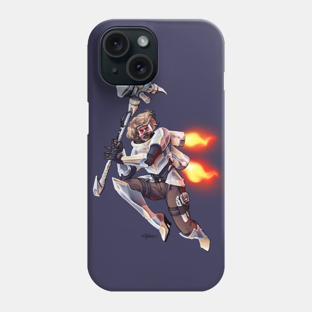 Hammer & Jetpack Phone Case by Indi Martin