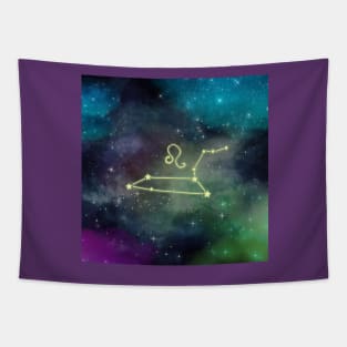 Leo Constellation Starry Night Sky Tapestry
