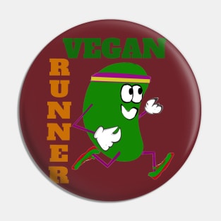 Cross Country Vegan Runner Pin