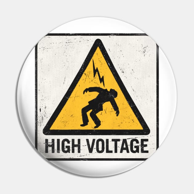 HIGH VOLTAGE Sticker Pin by vladbadalove